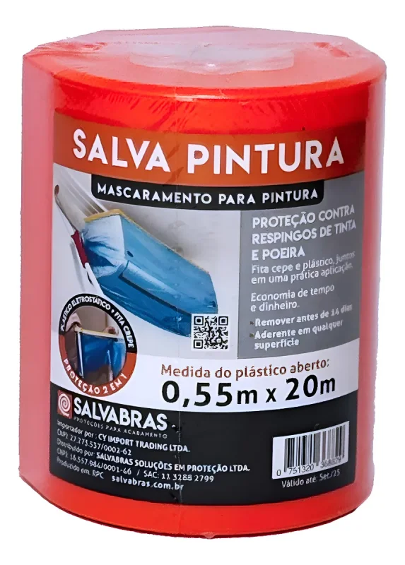 Imagem de Salva Pintura com Dispenser Salvabras - 0,55m x 20m