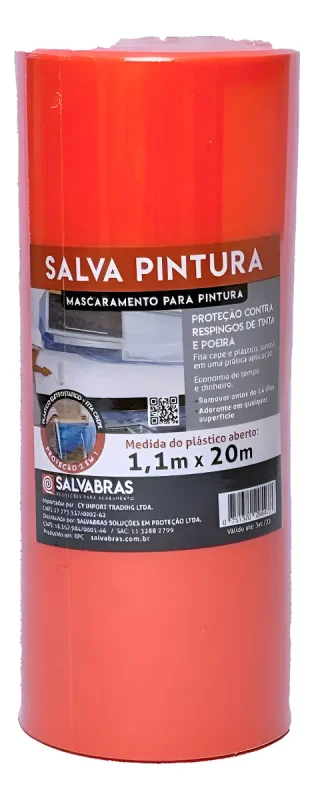 Imagem de Salva Pintura com Dispenser Salvabras - 1,1m x 20m